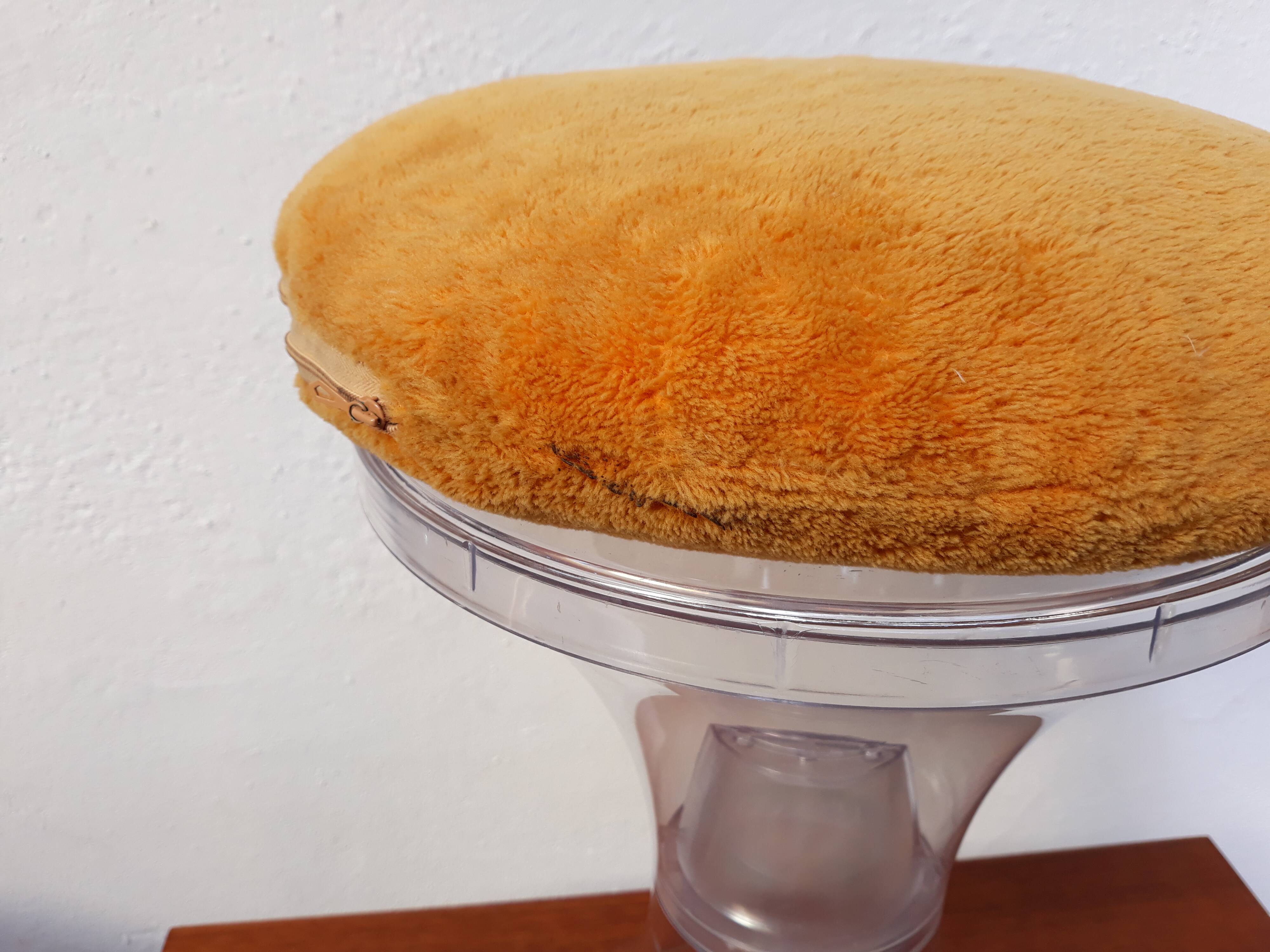 Vintage stool Tam Tam signed Henry Massonet