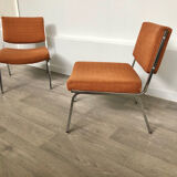 Paire de chauffeuses vintage 1970s