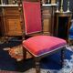 High-backed chaise longue in carved mahogany, 19th century, Napoleon III