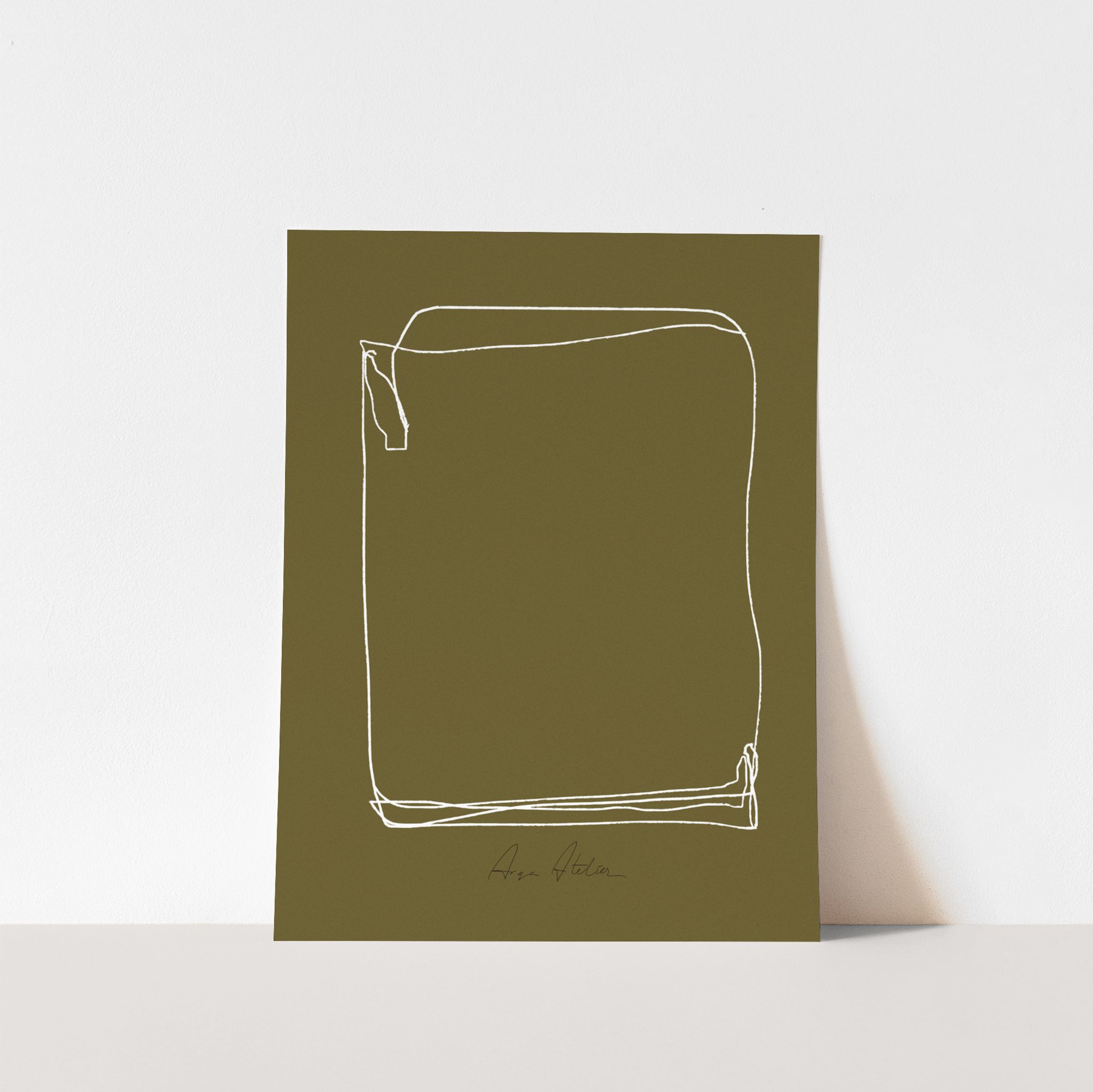 Impression d’art giclée abstraite encadrée 50x70cm