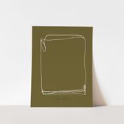 Impression d’art giclée abstraite encadrée 50x70cm