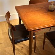 Set of 4 vintage Scandinavian "Huldra" oak chairs
