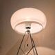 Lampe design opaline 1980