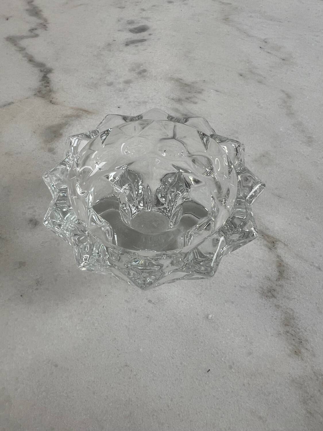 Glass candlestick