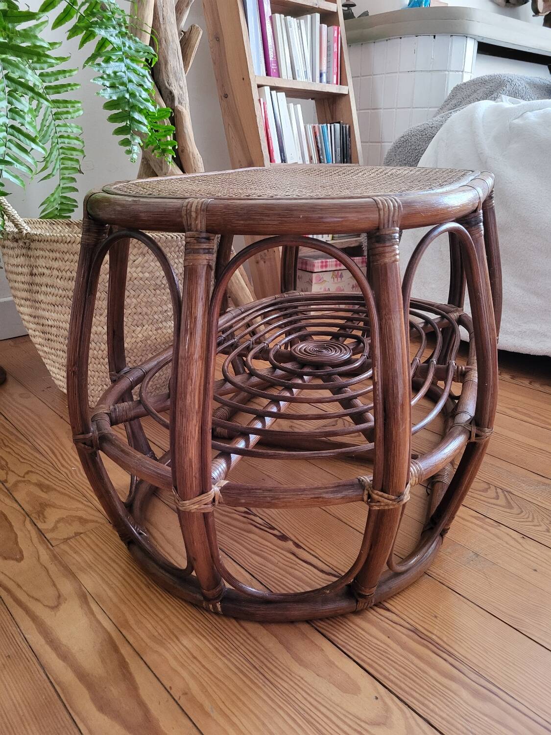 Rattan coffee table