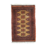 Vintage carpet Uzbek Bukhara handmade 77cm x120cm 1960s, 1C734
