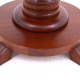 Antique round-top table from Northern Europe, around 1900. After renovation.