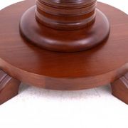 Antique round-top table from Northern Europe, around 1900. After renovation.