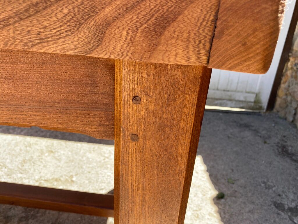Solid oak dining farmhouse table 1980
