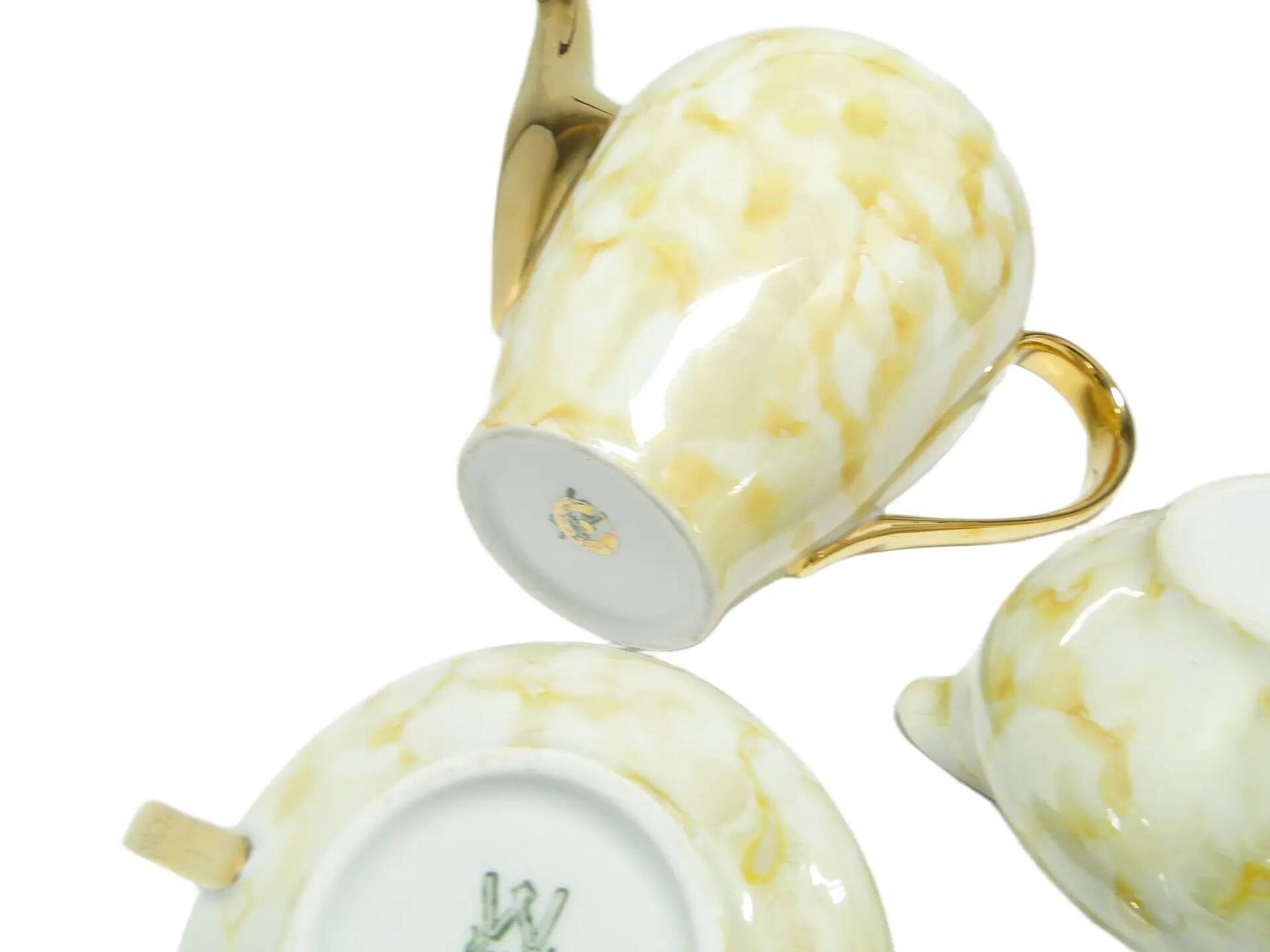 Julita creamer and sugar bowl set, modernism, porcelain, Wawel, Poland, 1970s.
