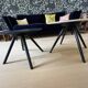 Lot de 2 tables basses Imperial Line UFO – Fenix bleu & marbre blanc