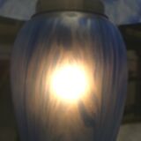 Mushroom lamp in glass paste