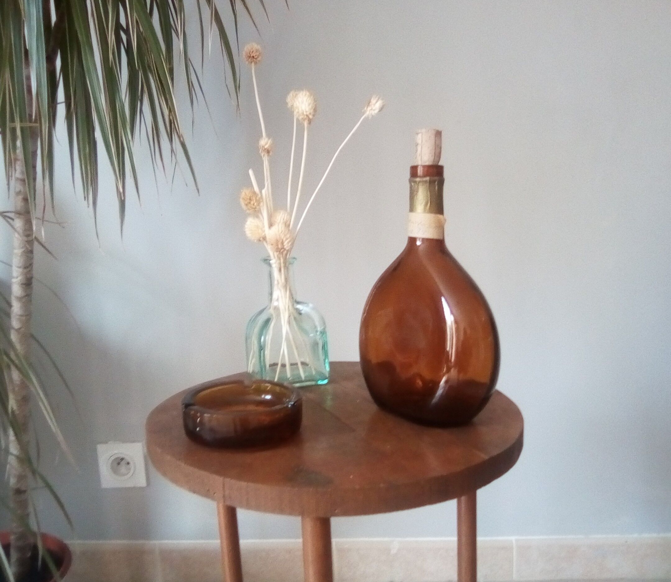 Vintage amber carafe