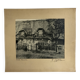 Georges lefebvre, old cottage, black and white photo, circa 1930. signed in ink