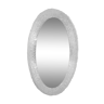 Bright oval mirror in translucent resin - 86x48cm