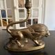 vintage brass lamp "Lion"