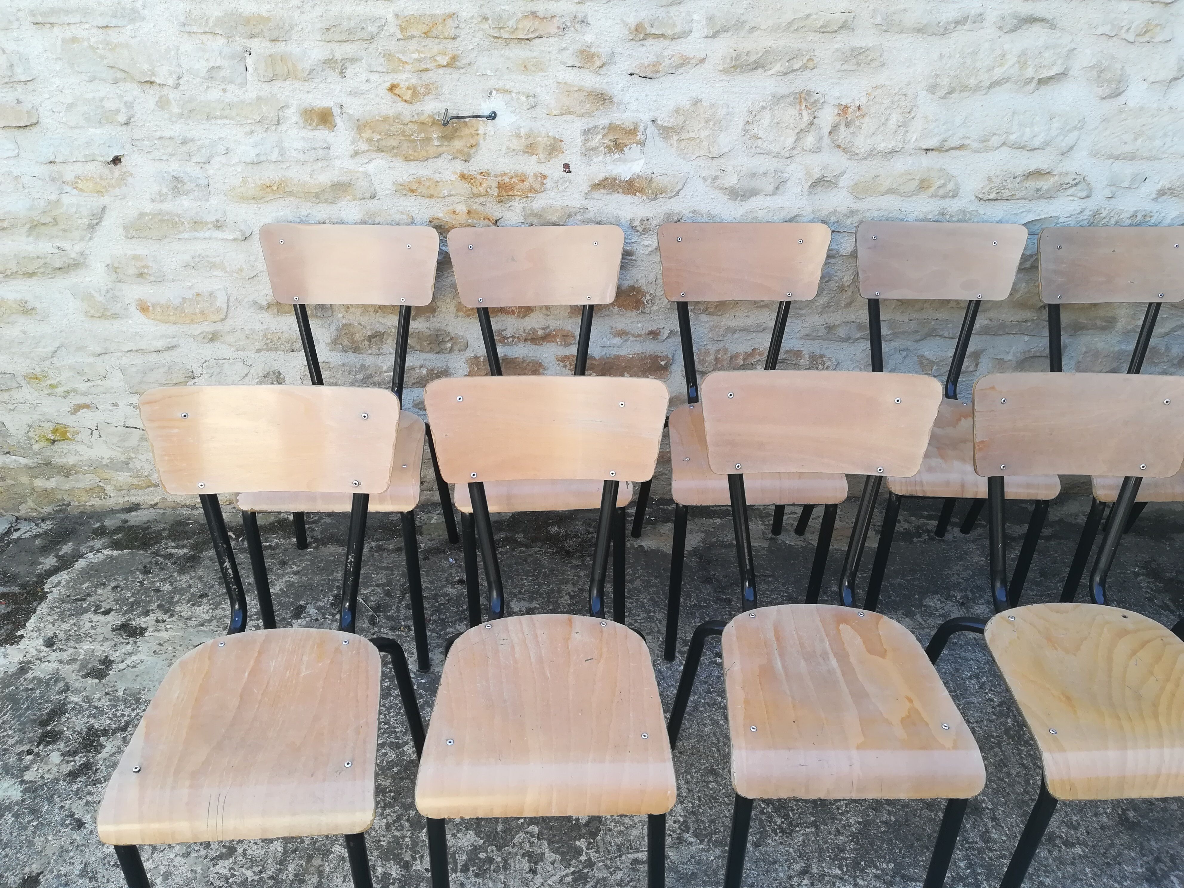 Vintage school chairs