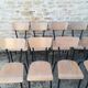 Chaises d'écoliers vintage