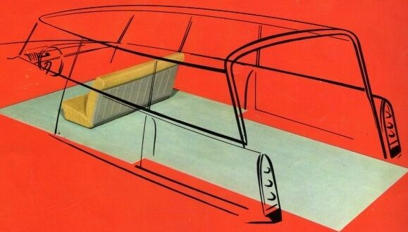 Rattan coffee table & similoid Rio 1960