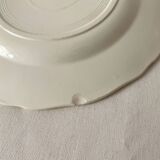 Set of 5 flat plates Sarreguemines – White earthenware – Bor