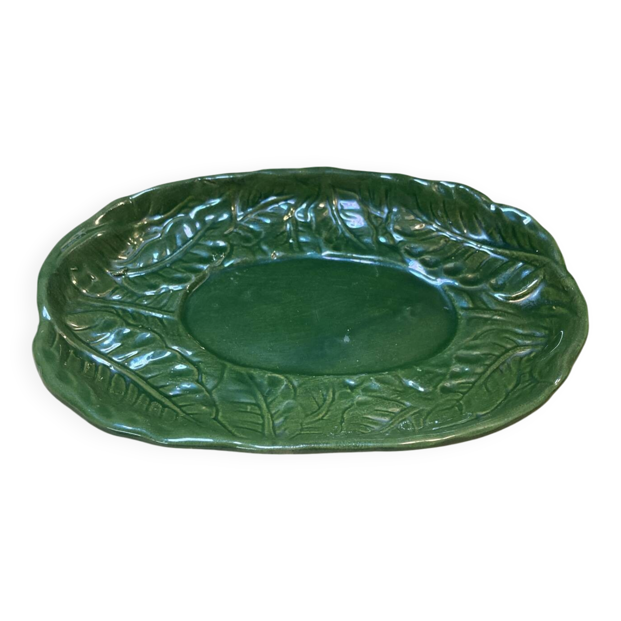 Plat barbotine vintage