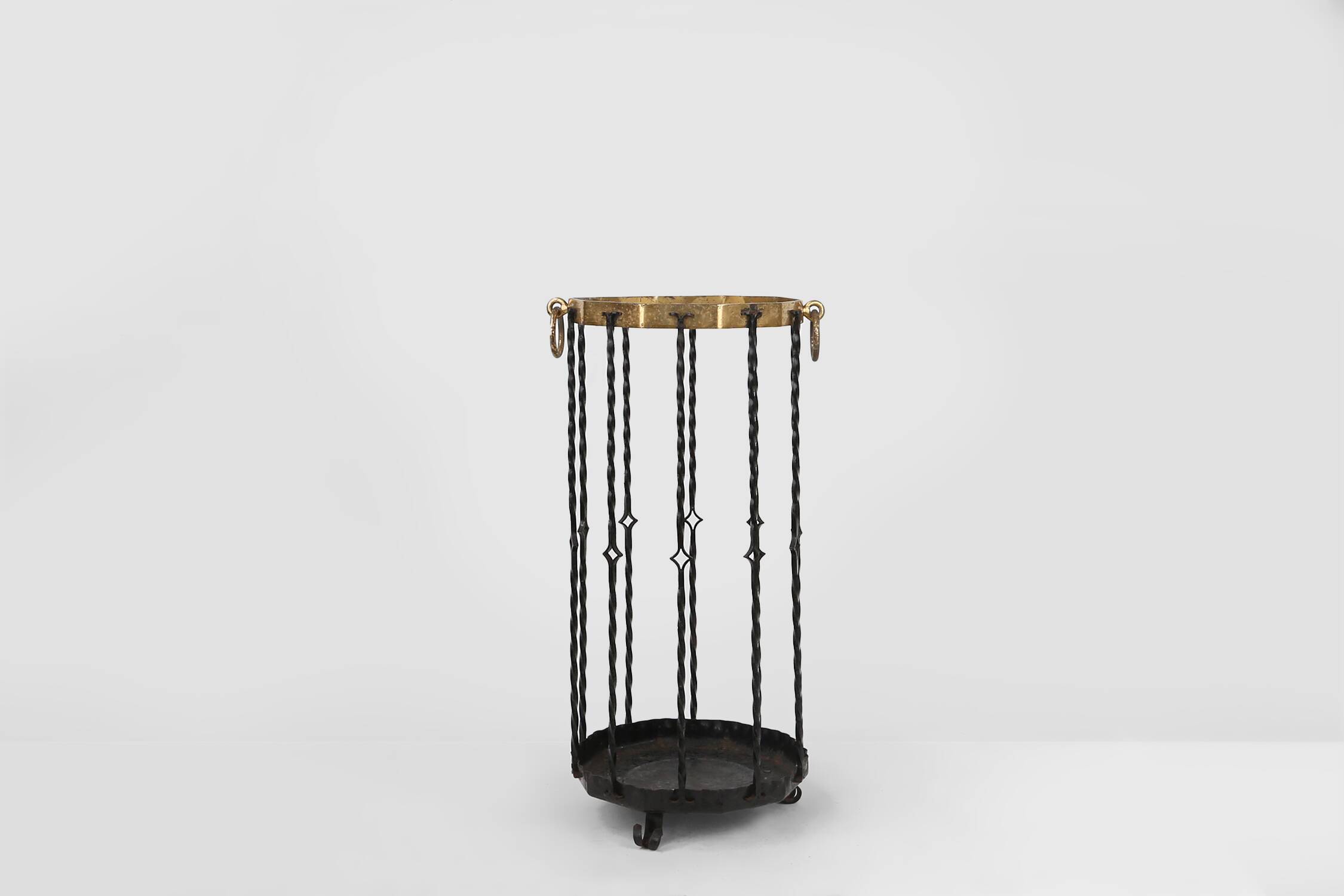 Stylish robust mid-century umbrella stand, France ca. 1950