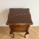 Table de chevet style Louis XV en bois et marbre