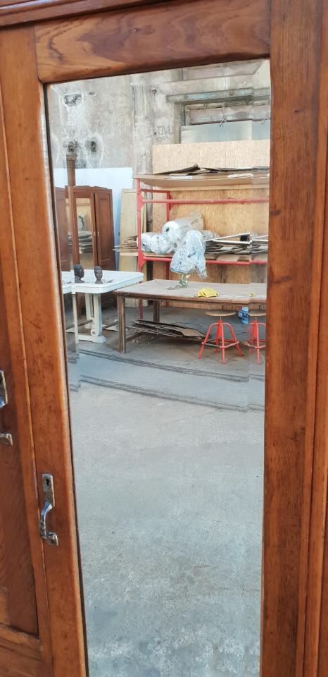 Art-deco style glazed cabinet