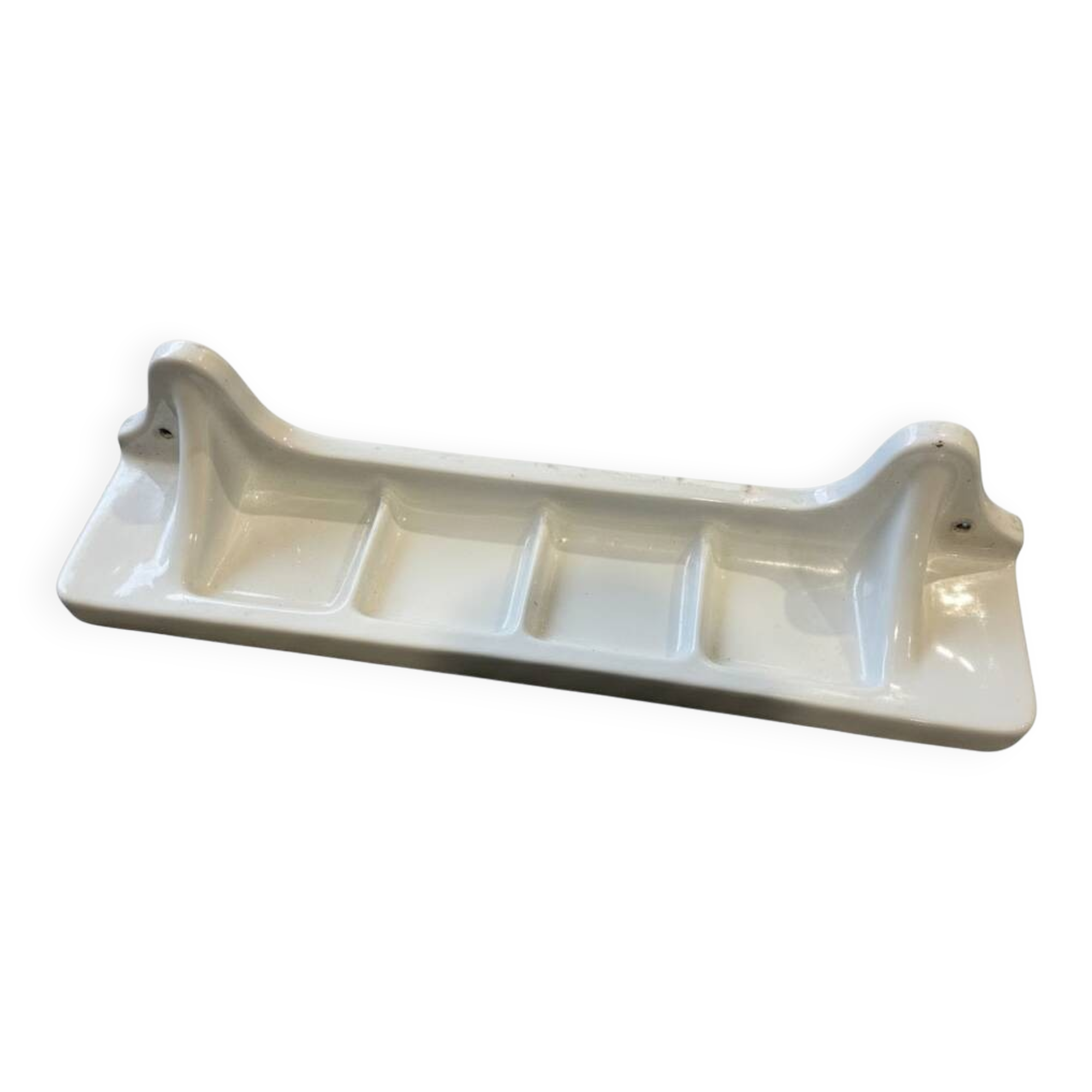 Old bathroom shelf / soap dish "Standard" - 4 compartments