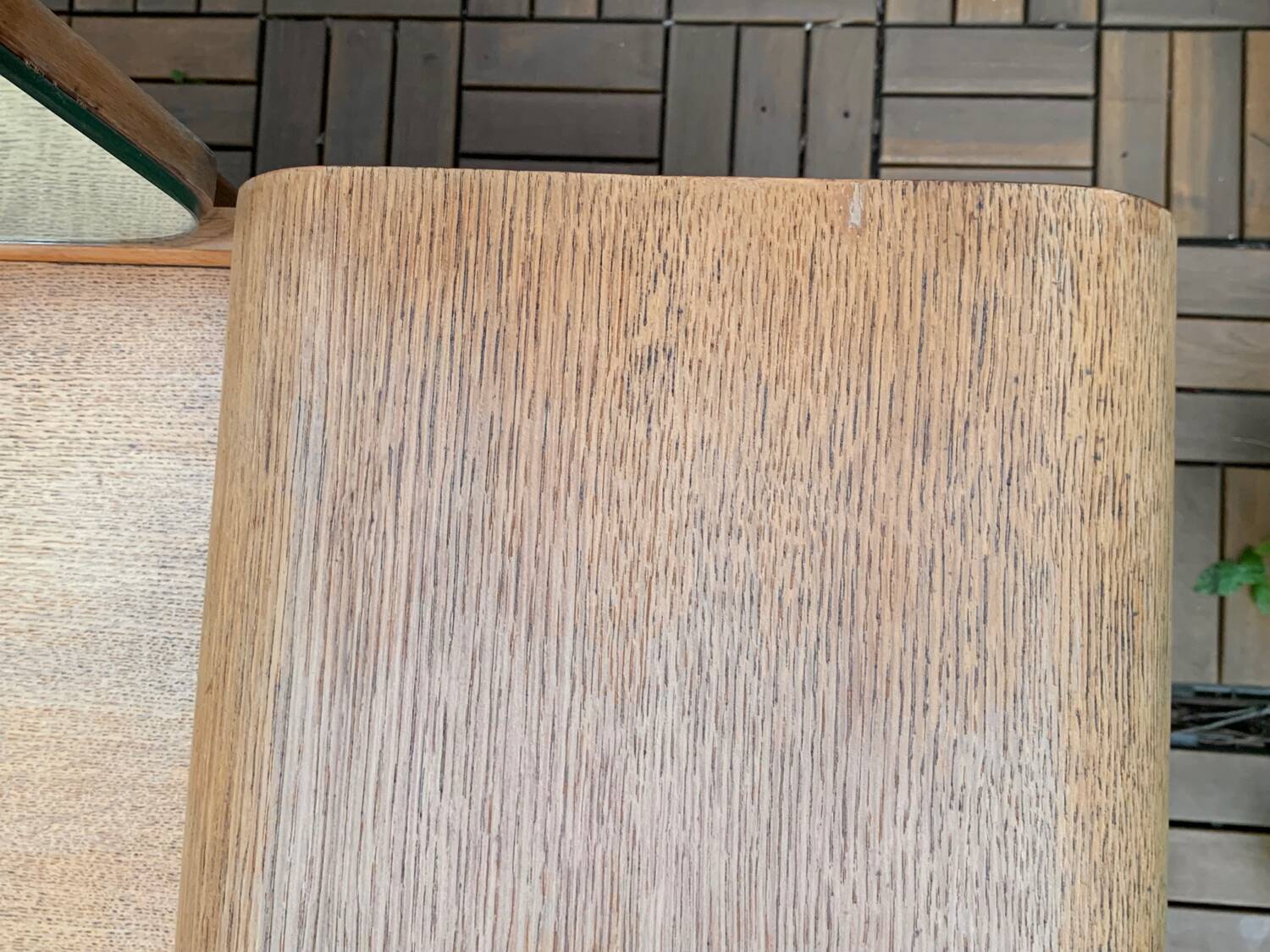 Art Deco dressing table in raw oak produced by Tatra Nabytok Czechoslovakia 1950