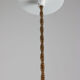 Vintage glass & brass salmon pendant lamp