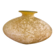 Vintage “SCAVO” vase in yellow Murano glass