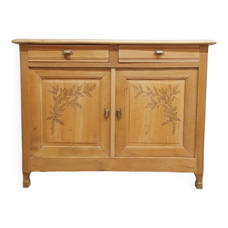 Solid oak Parisian sideboard