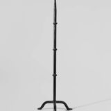 Cast Iron Black Floor Candle Holder