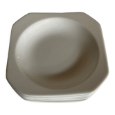 Set de 6 assiettes creuses scandinaves octogonales 1970
