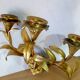 Candlestick wall light late 19th gilded bronze
