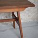 Table René Gabriel, table bois vintage, table à manger, table salon, table de repas, cuisine, 40's