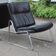 Paire de fauteuils Lange Drabert en cuir 1970