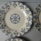 Set of 6 plates Gien iron earth, model Florence