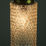 Crystal glass pendant lamp, 1960s