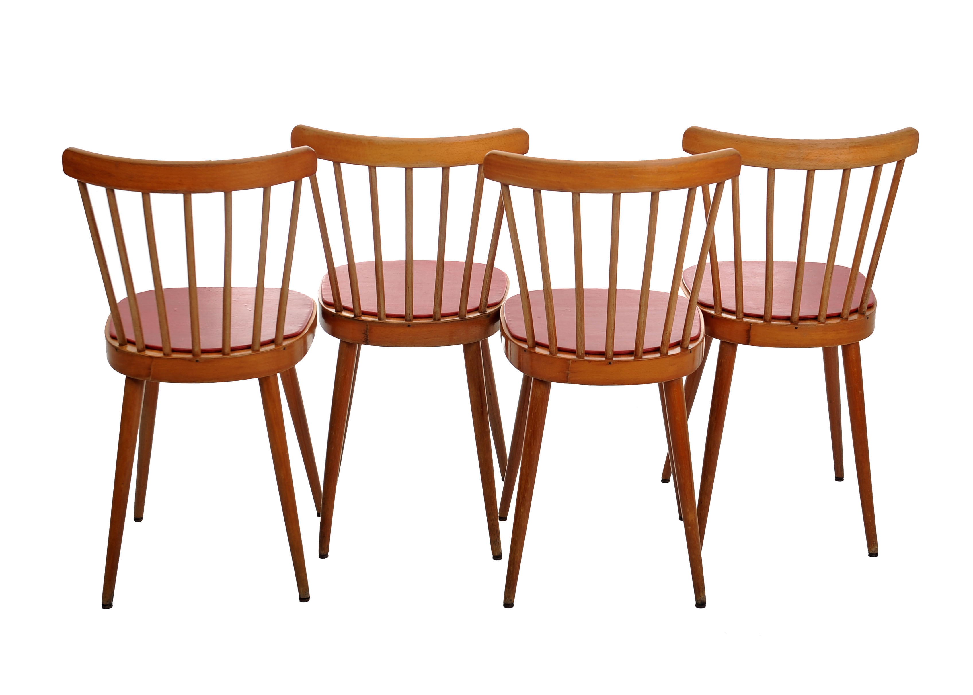 4 chairs Scandinavian year 50 bars