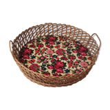 Vintage wicker tray
