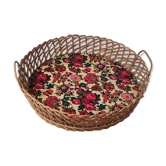 Vintage wicker tray