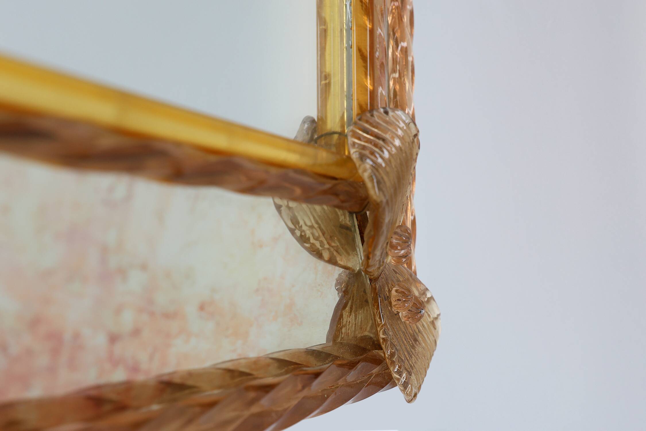 Rare large Venetian Mirror in Murano glass by  Art Venitien, model Campanil