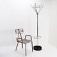 Vintage chrome coat rack with umbrella stand