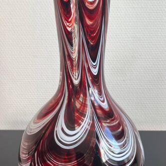 Vase en verre soufflé Murano Italie