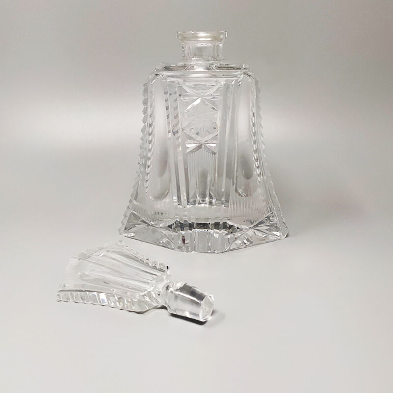 1950 crystal decanter with 6 crystal glasses