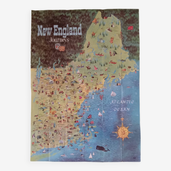 Vintage New England Poster