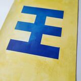 Minimalist geometric painting