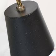 Suspension italienne en opaline satinée mid-century
